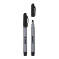 Dri Mark Gray Body Permanent Marker w/ Black Chisel Tip